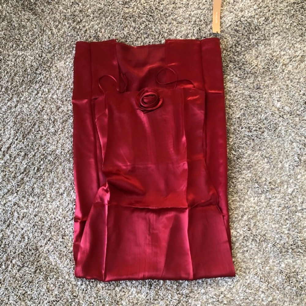 Reformation Frankie Dress Sangre Rosette - Picture 5 of 8